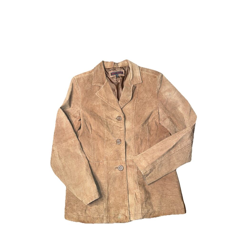 Hypo Active Women's Brown Leather Jacket Size S Needs Cleaning